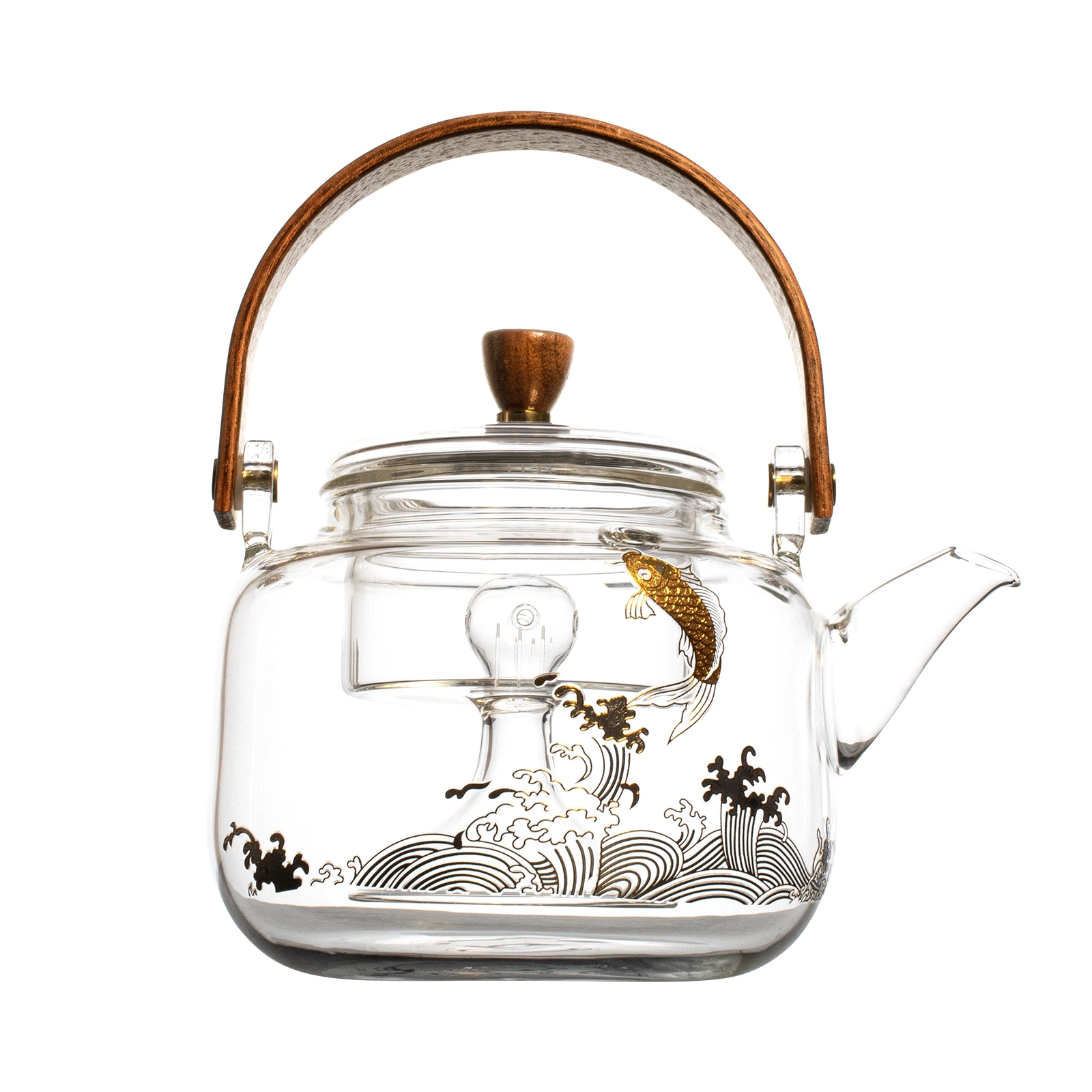Cruche décorative en verre avec infuseur « Pescado »