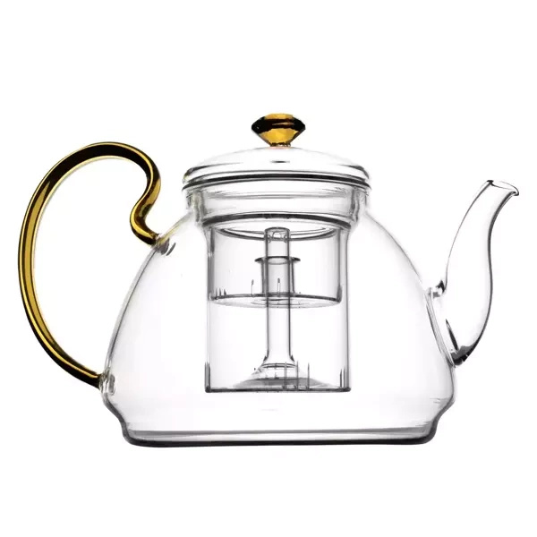 Théière en verre avec filtre / Carafe filtrante Diamante 1200 ml