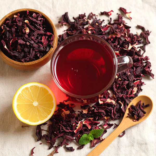Thé d'hibiscus - saveur acidulée, couleur vibrante, possibilités infinies !