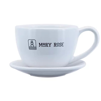 Tasse blanche avec logo Mary Rose – 200 ml