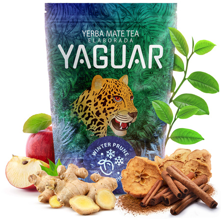 Yerba maté set d'hiver de démarrage Yaguar Winter Prune 500g