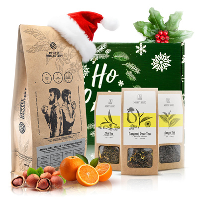 Coffret cadeau avec café Coffee Broastery et thé Mary Rose