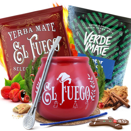 Yerba Maté ensemble 2x50g Calebasse + Bombilla