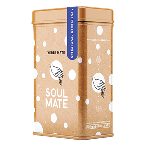 Yerbera – Boîte en métal + Soul Mate Orgánica Despalada 0,5 kg