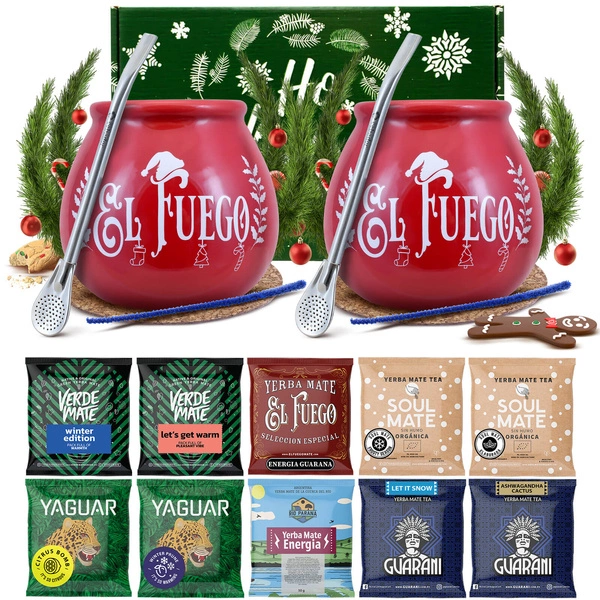 Yerba Maté set d'hiver pour couple 10x50 g (500g)