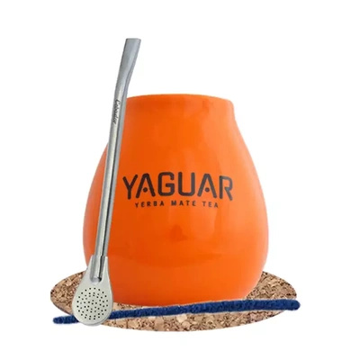 Yerba Mate Set d'accessoires : Calebasse + Bombille