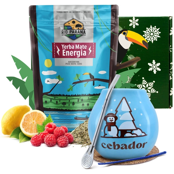 Ensemble de cadeaux Yerba Maté Rio Parana Energia 0,5kg