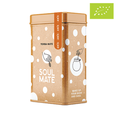 Yerbera – Boîte en métal + Soul Mate Orgánica Anís 0,5 kg
