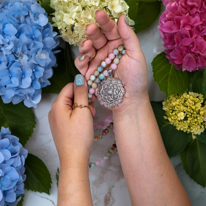 Bracelet / Collier Mala – Fleur de Lotus