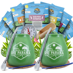 Yerba Maté Rio Parana set de démarrage pour couple accessoires