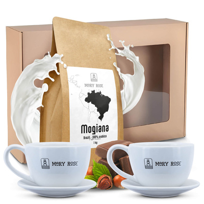 Coffret cadeau Mary Rose café + 2 tasses