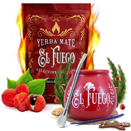 Yerba Maté set d'hiver de démarrage El Fuego Energia 500g + accessoires