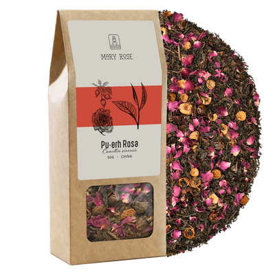 Mary Rose – Thé Pu-erh Rosa – 50 g