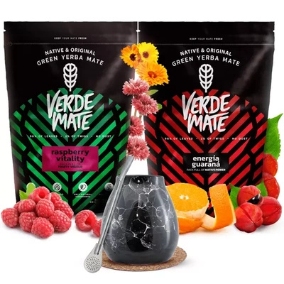 Verde Mate yerba maté set céramique calebasse bombilla