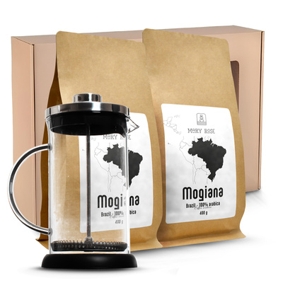 Coffret cadeau Mary Rose café + French Press