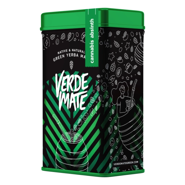 Yerbera - Boîte avec Verde Mate Cannabis Absinth 0,5kg