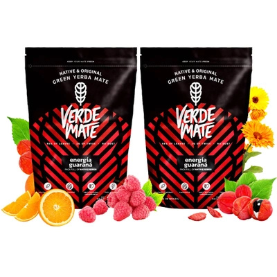 2 x 500g Verde Mate Green Energia (1kg)