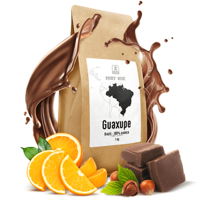 Mary Rose – Café en grains Brazil Guaxupe premium 1 kg