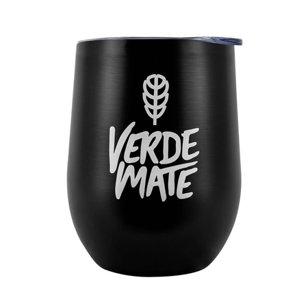 TermoLid – récipient en acier avec couvercle– motif Verde Mate (noir) – 350 ml