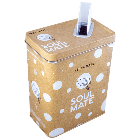 Set Yerbera Yerba Mate Soul Mate Organica 0.5kg Palo Santo