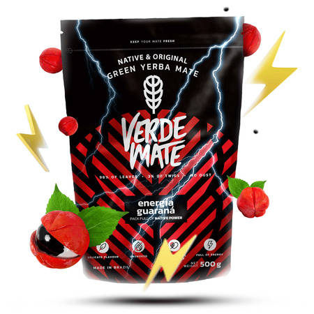 Set de Maté Verde Mate Energia Guarana 500g TermoMate + Bombilla