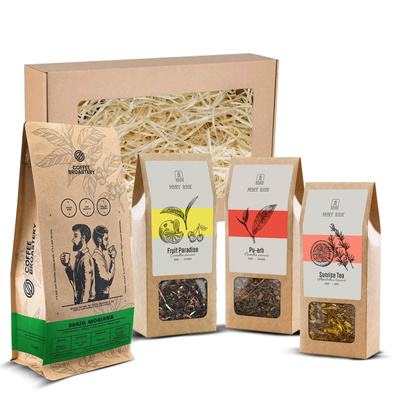 Coffret cadeau avec café Coffee Broastery et thé Mary Rose