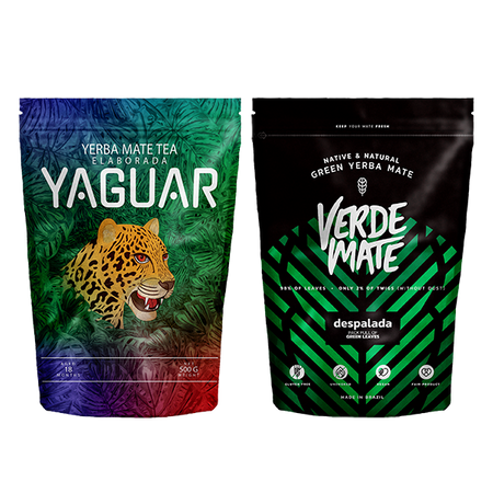 Yaguar Elaborada con Palo 0,5kg + Verde Mate Despalada 0,5kg