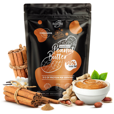 Nustino – Beurre de cacahuète en poudre – Cinnamon 400 g