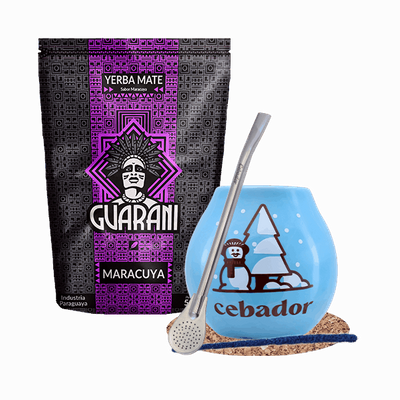 Yerba Maté ensemble Maracuya + calebasse 500g