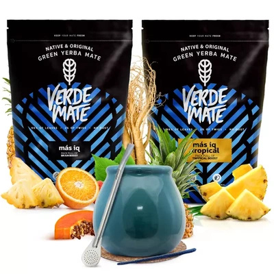 Verde Mate yerba maté set céramique calebasse bombilla