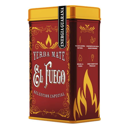 Yerbera - Boîte avec El Fuego Energia Guarana 0,5 kg 