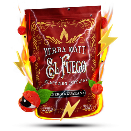 Yerba Maté ensemble Verde Mate El Fuego Energia 2x500g + accessoires