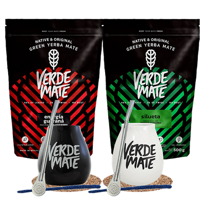 Set Verde Mate Silueta 500g + Energia 500g + accessoires