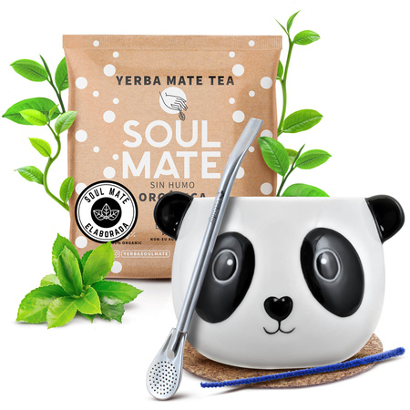 Yerba Maté ensemble 50g Calebasse + Bombilla