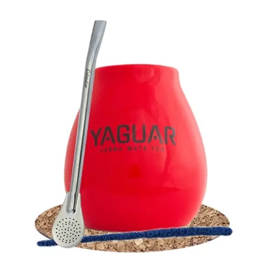Yerba Mate Set d'accessoires : Calebasse + Bombille