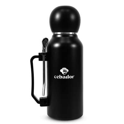 YerbaGo – Thermos avec calebasse et bombilla 1,3 L – noir