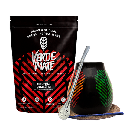 Set de démarrage Bombilla Matero + Yerba Mate Verde