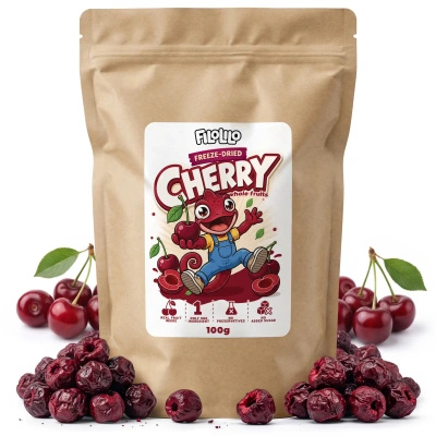 FiloLilo – Cerises lyophilisées entières dénoyautées 100 g