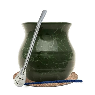 Set de démarrage Yerba Mate Matero une calebasse + Bombilla