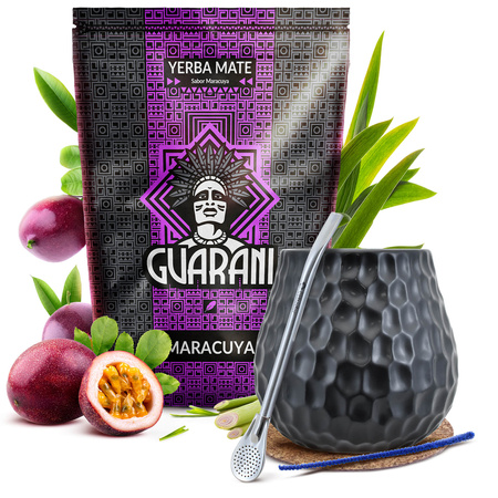 Yerba Maté set de démarrage Guarani Maracuya 500g