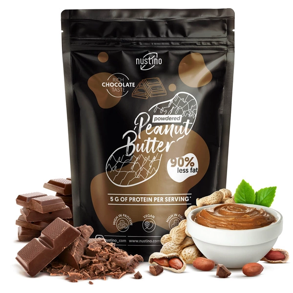 Nustino - Beurre d'Arachide en Poudre - Chocolat 400 g