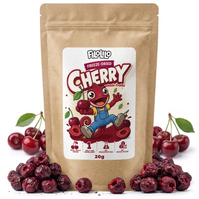 FiloLilo – Cerises lyophilisées entières dénoyautées 20 g