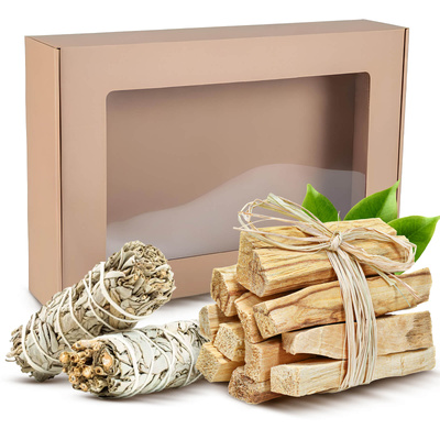 Coffret d'encens Palo Santo + Sauge Blanche