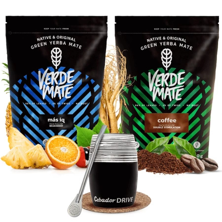 Verde Mate yerba maté set calebasse Drive bombilla