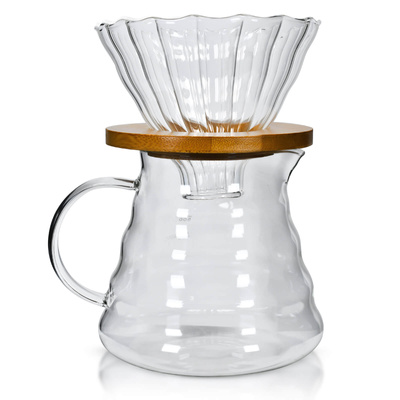 Ensemble de préparation de café – dripper en verre et carafe