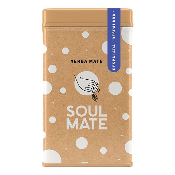 Yerbera – Boîte en métal + Soul Mate Orgánica Despalada 0,5 kg