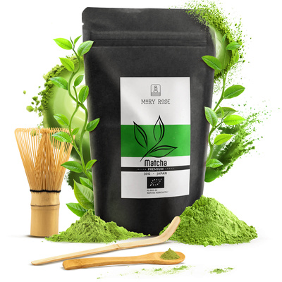 Coffret PREMIUM pour préparer le thé matcha : matcha BIO japonais 30g + accessoires