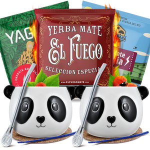 Yerba Maté Energia Set POUR DEUX Calebasse Bombilla