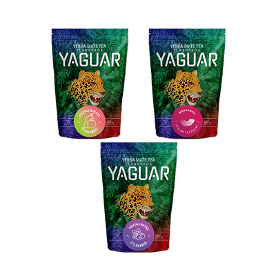 Ensemble de fruits Yerba Mate Yaguar 3x500g 1,5kg