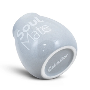 Calebasse en céramique grise avec logo Soul Mate - 350 ml